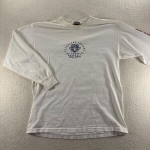 Vintage Cleveland Indians Baseball T Shirt L Puma MLB‎ 100 Years 1901-2001